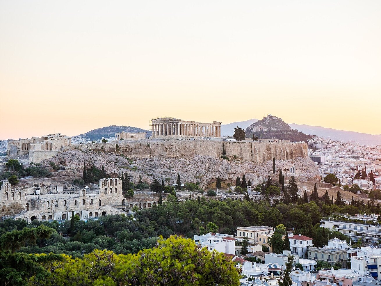 Athen mit Akropolis Athen mit Akropolis