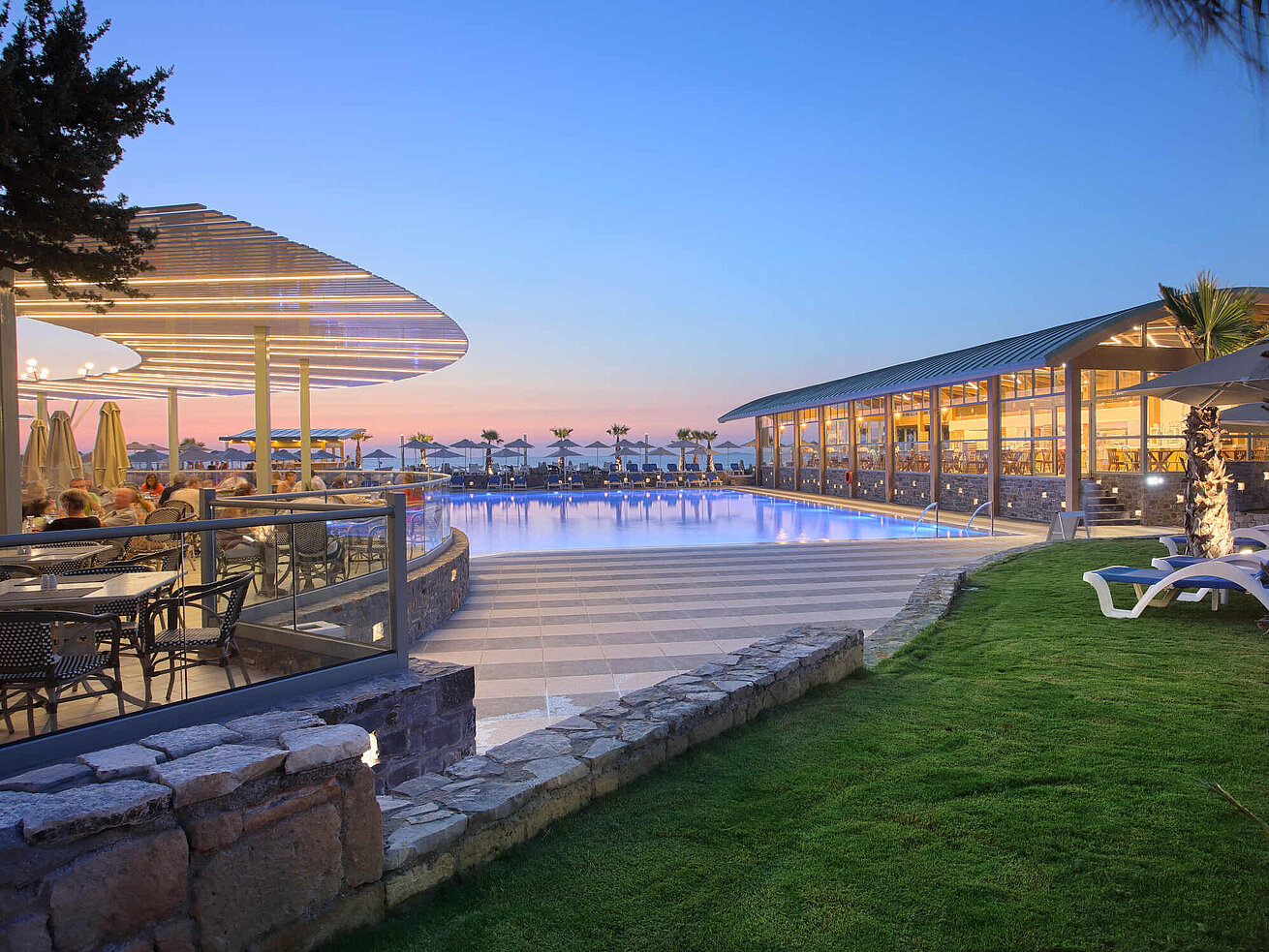 Pool Poolbereich - Arina Beach Resort Kreta